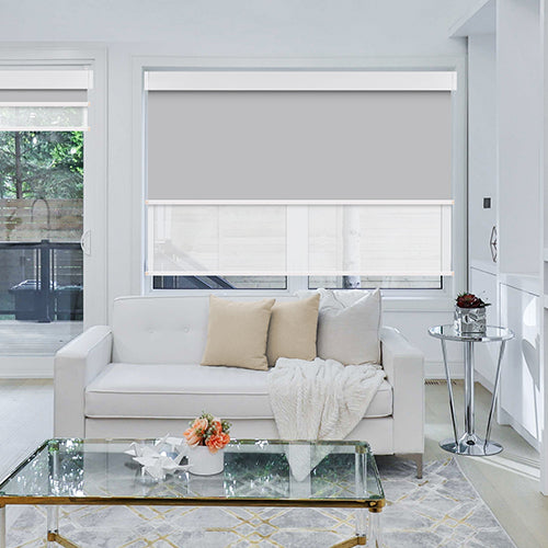 Dual Window Blinds Roller Shades, Custom Double Blinds