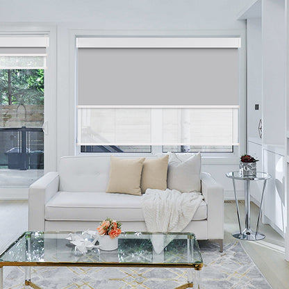 Dual Window Blinds Roller Shades, Custom Double Blinds