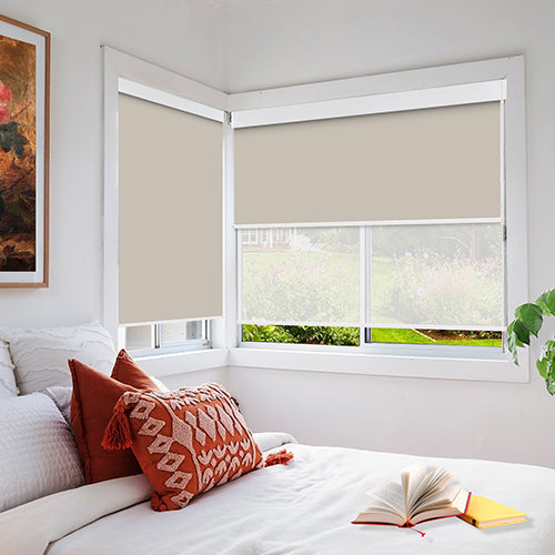 Dual Window Blinds Roller Shades, Custom Double Blinds