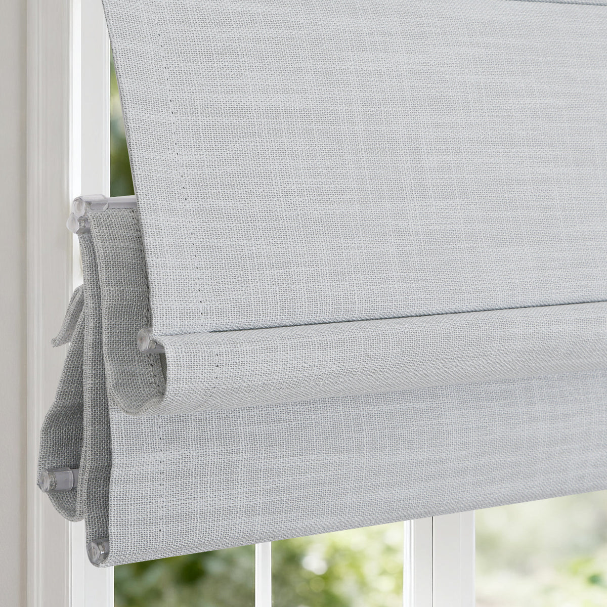 Blackout Roman Shades, Cordless Shades Light Blocking Gray Window Blinds, Soft Gray