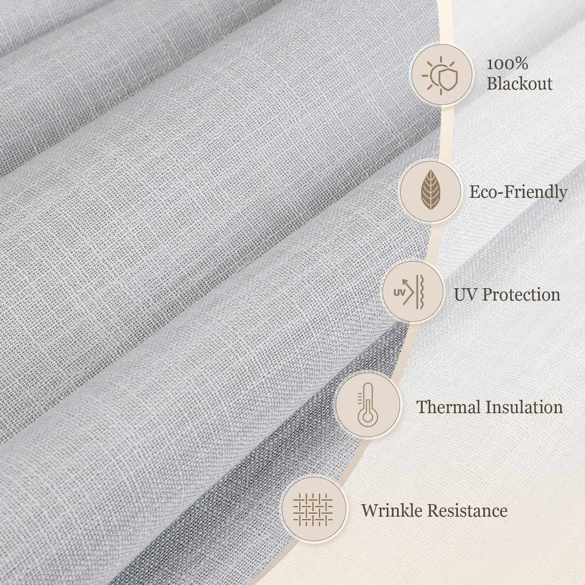 Blackout Roman Shades, Cordless Shades Light Blocking Gray Window Blinds, Soft Gray