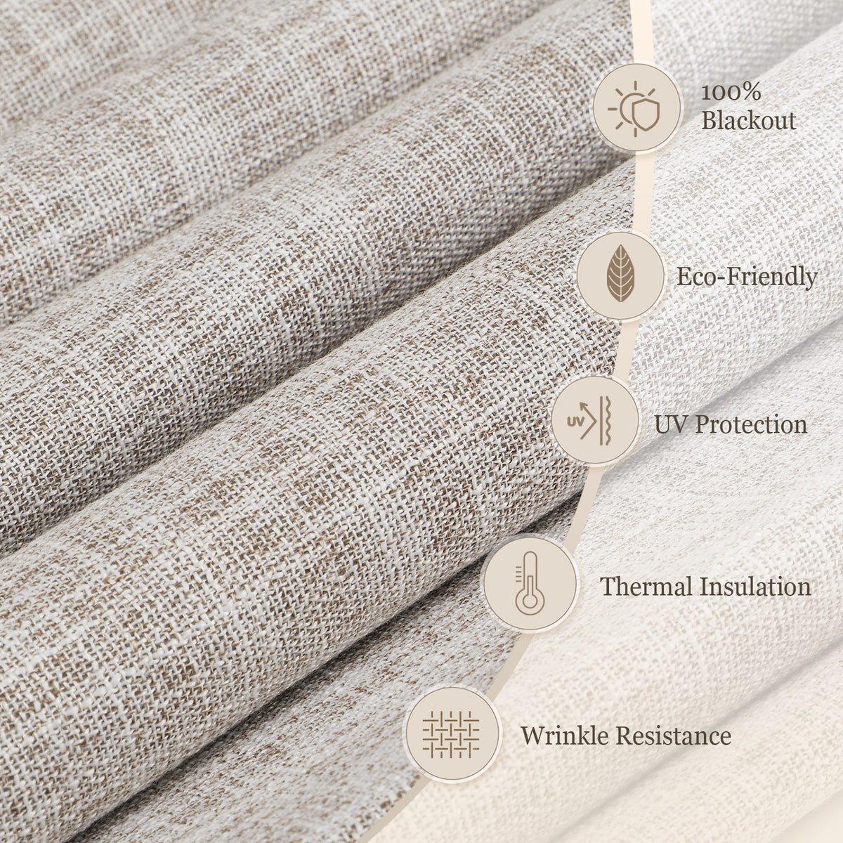 Cordless Blackout Roman Shades, Custom Window Shades Privacy Window Blinds, Heathered Gray
