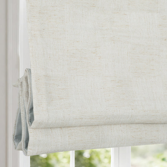 Cordless Roman Shades for Windows, Custom Linen Window Shades Window Blinds, Natural Linen