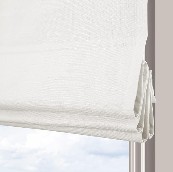 White Roman Shades for Windows $1000